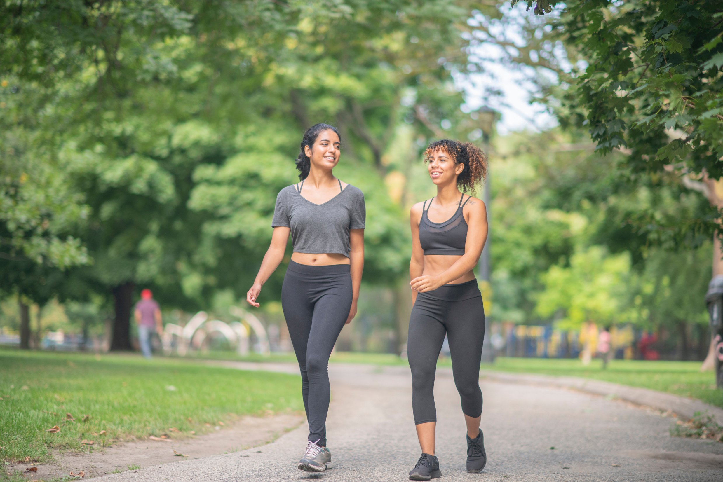 Friends walking